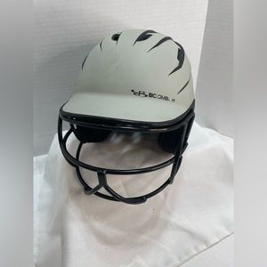 BoomBah Baseball Batting Helmet Gray/Black BBH2SP-JR - One Size Fits : 6 1/4 - 7